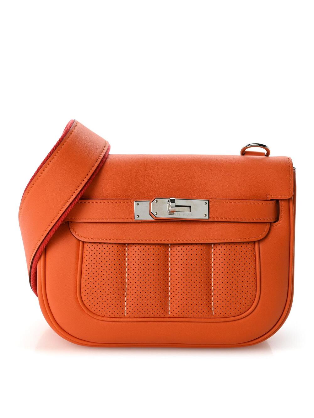 Hermes Swift Mini Sac Berline Orange #350428H44B